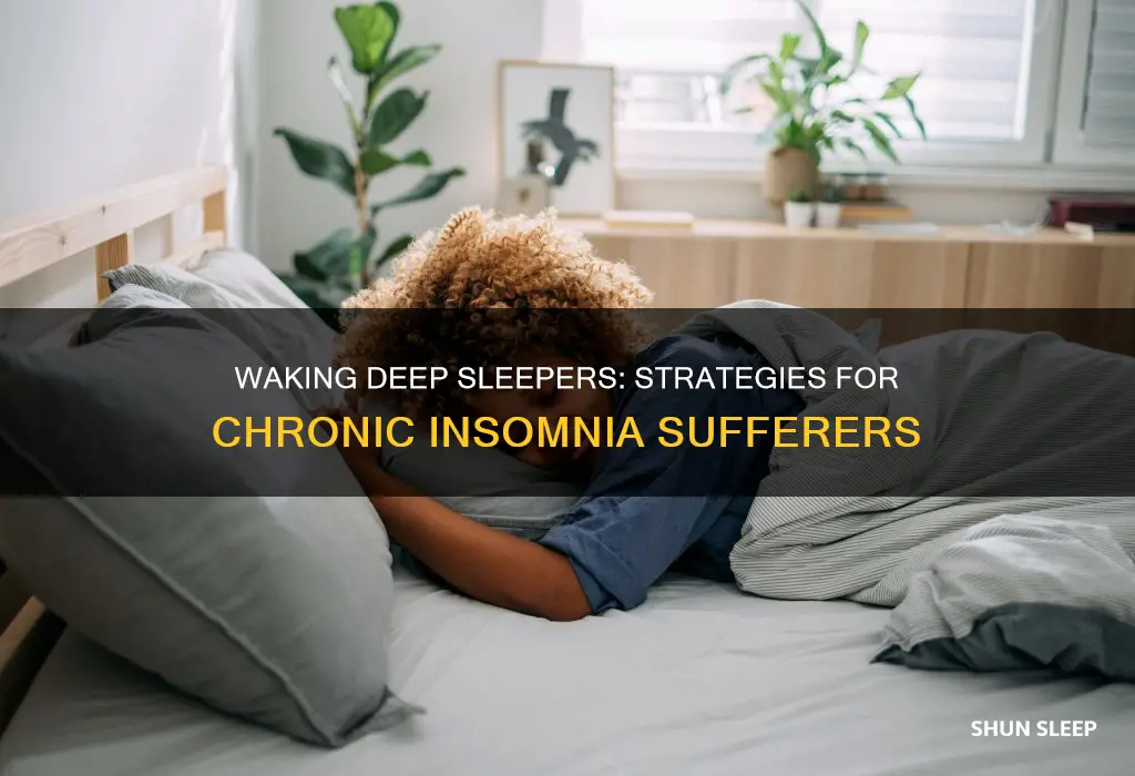 how can you wake up a deep chronic insomnia sleeper