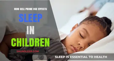Cell Phone Use: Children's Sleep Disrupted