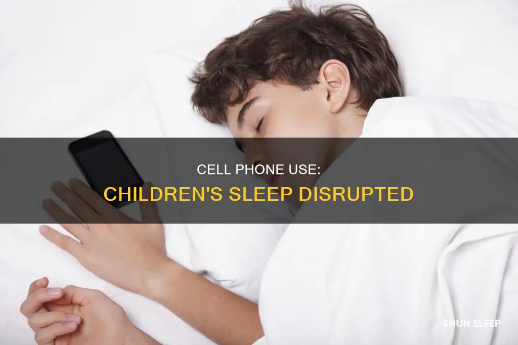 how cell phone use effects sleep in children
