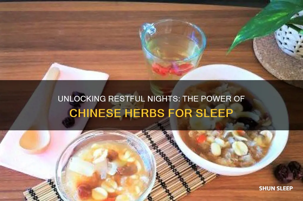 how chinese herbs help sleep