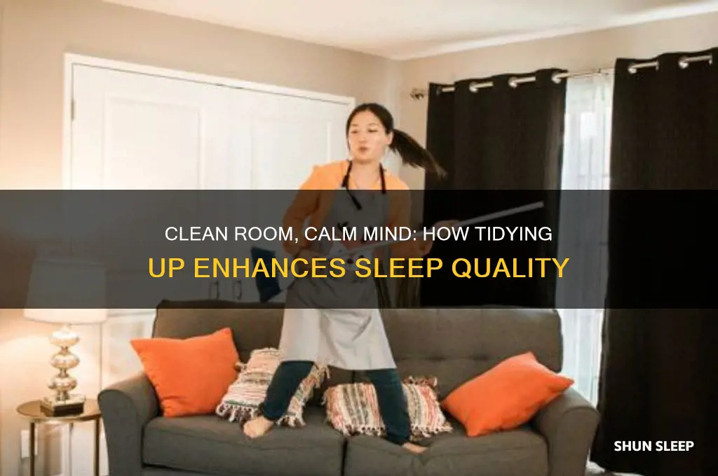 how cleaning your room will help you sleep