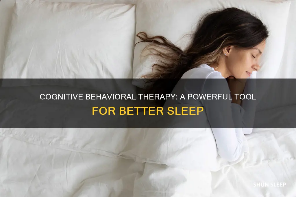 how cognitive behavioral therapy helps with sleep