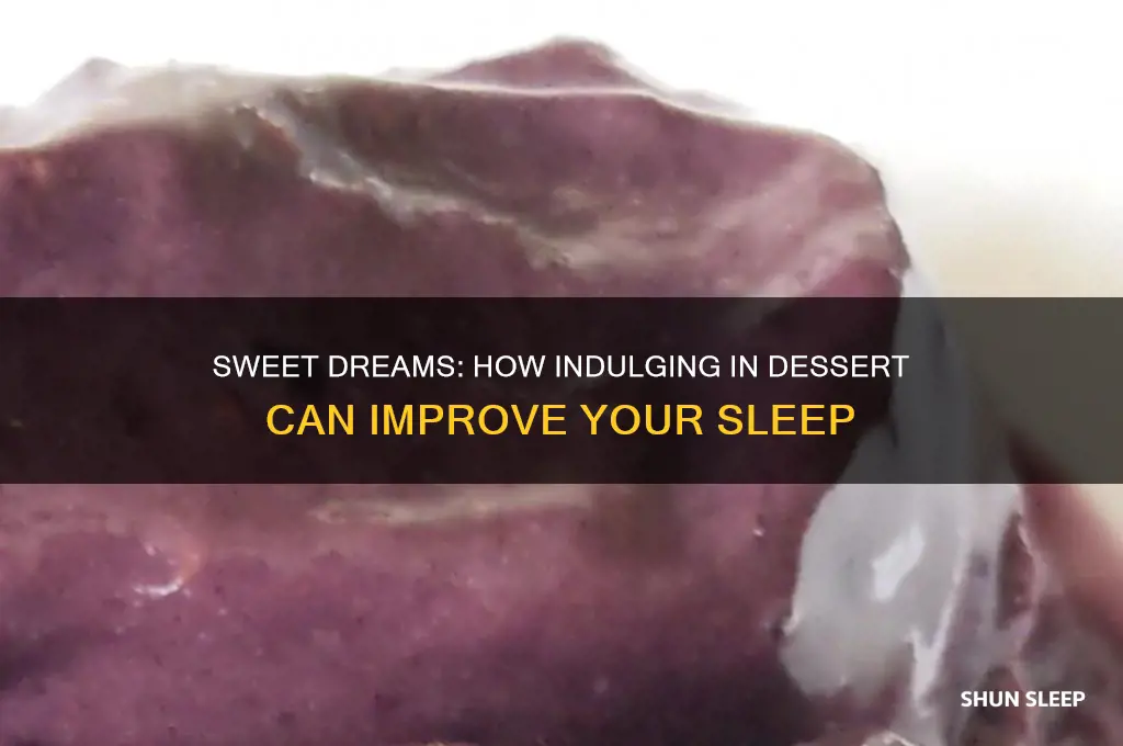 how come eating something sweet helps me sleep