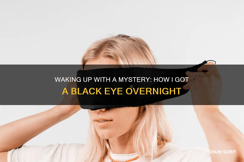 how did i get a black eye in my sleep