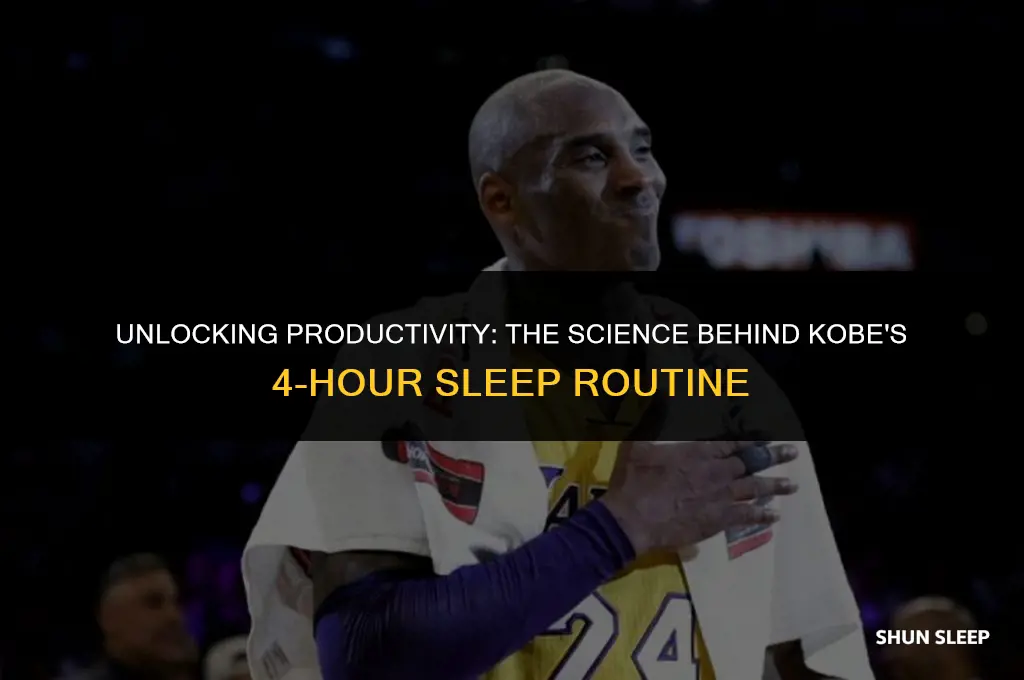 how did kobe only sleep 4 hours