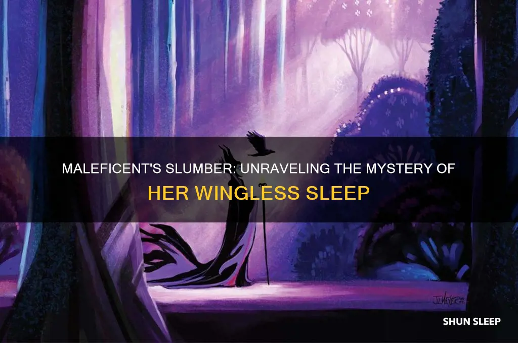 how did maleficent sleep through her wongs getting cut off