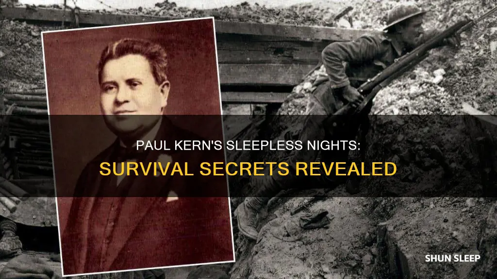 how did paul kern survive without sleep