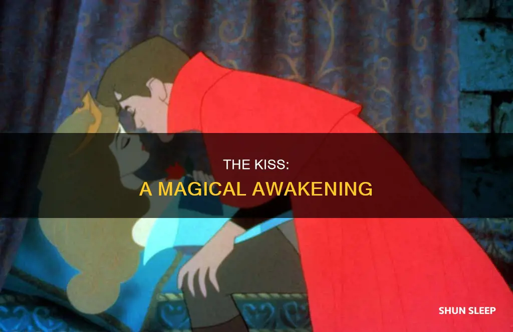 how did the prince wake the sleeping beauty up