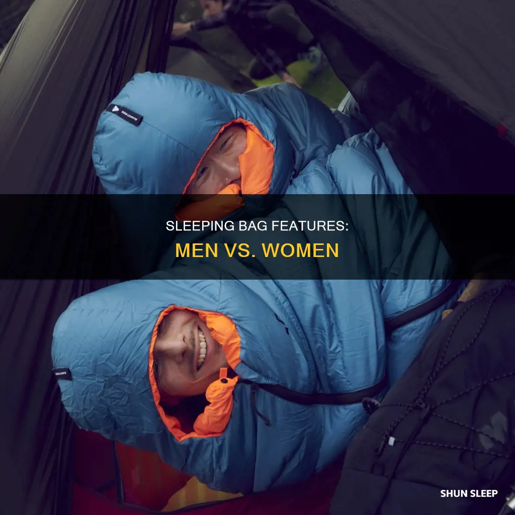 how different sleeping bag man and woman