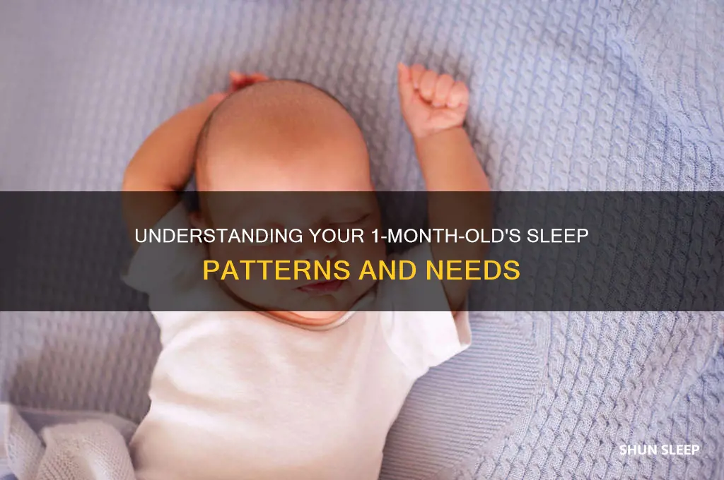 how do 1 month old babies sleep