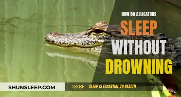 Alligators' Naptime: Staying Afloat While Asleep