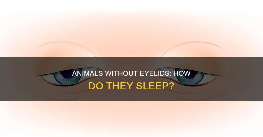 how do animals without eyelids sleep