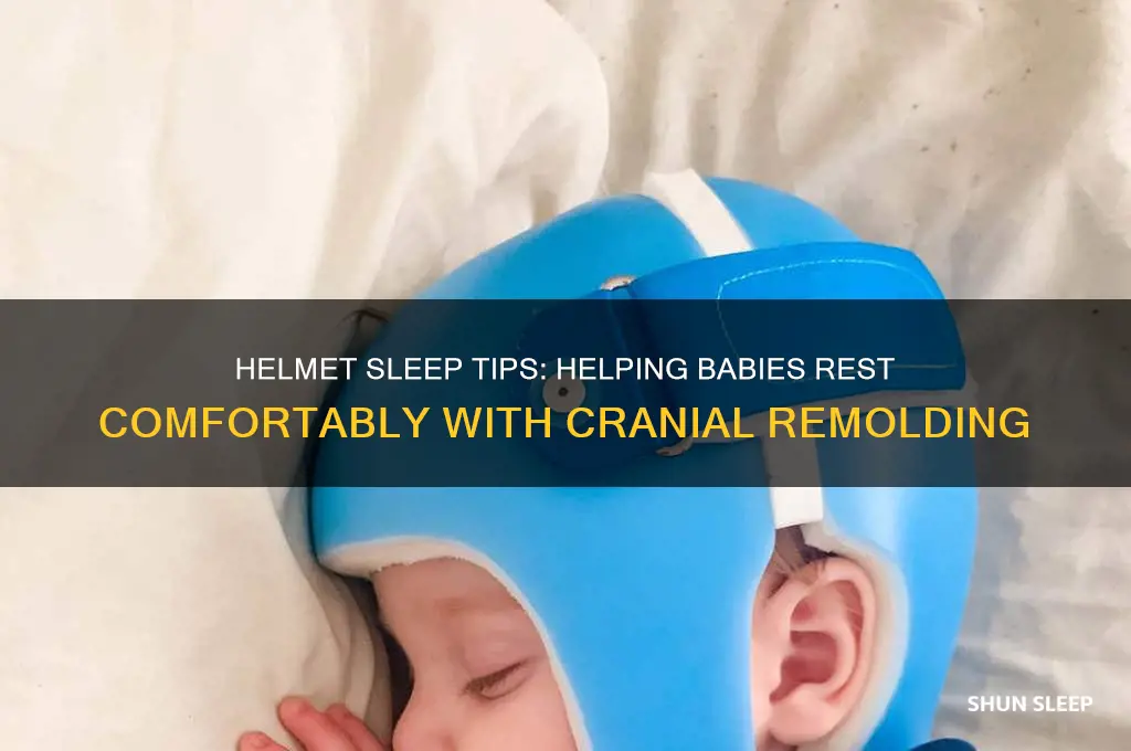 how do babies sleep with a helmet