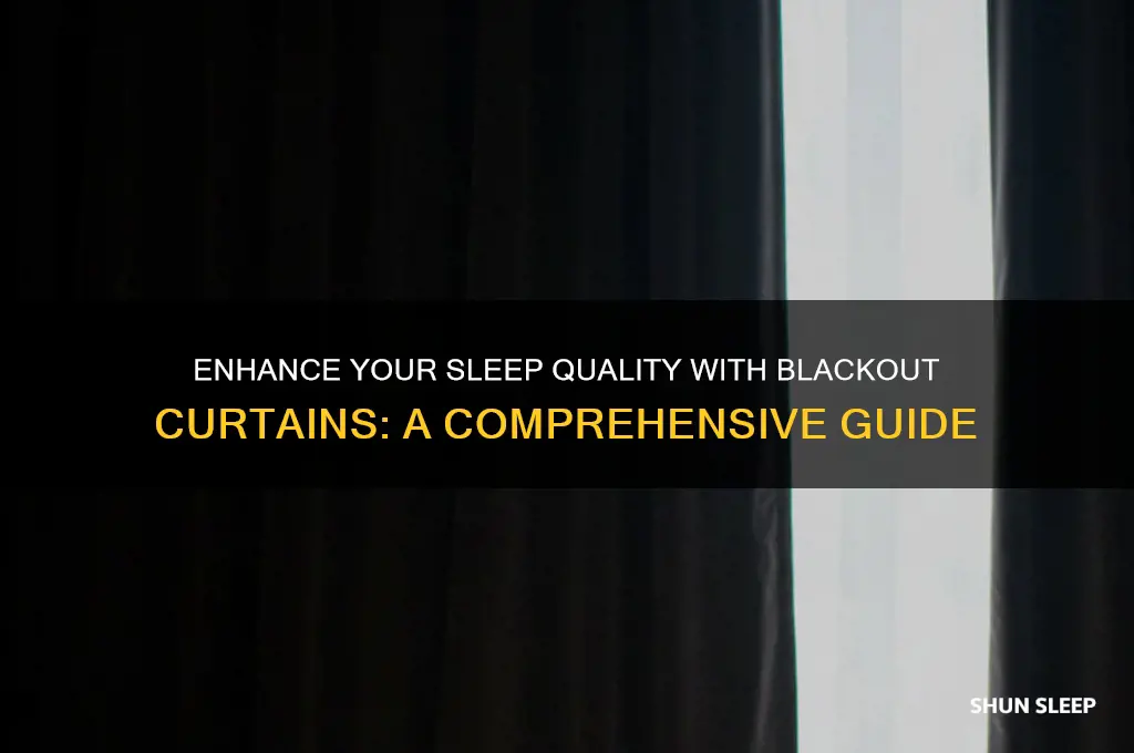 how do blackout curtains help with sleep