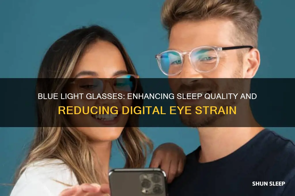 how do blue light glasses help with sleep
