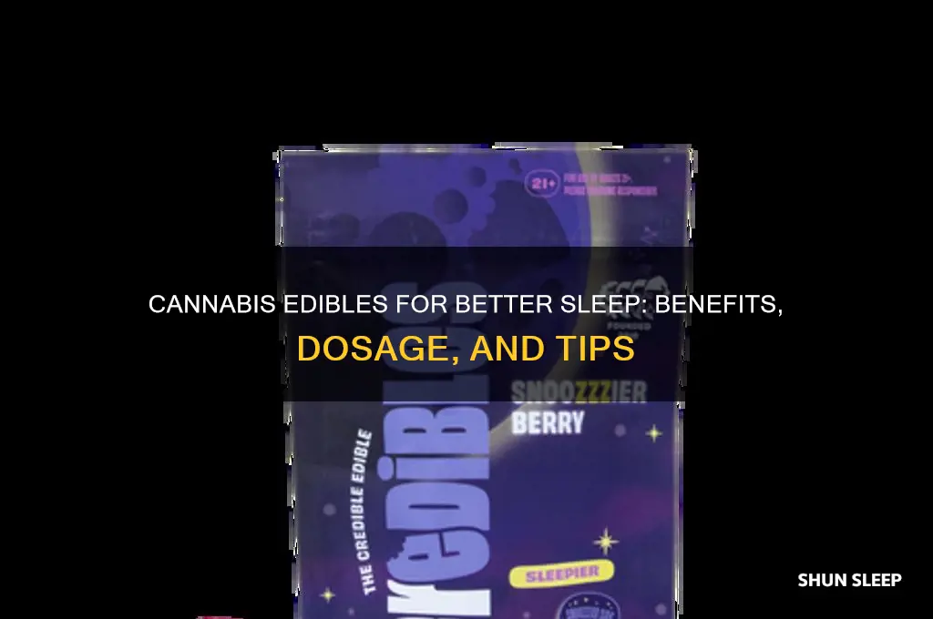 how do edibles help you sleep