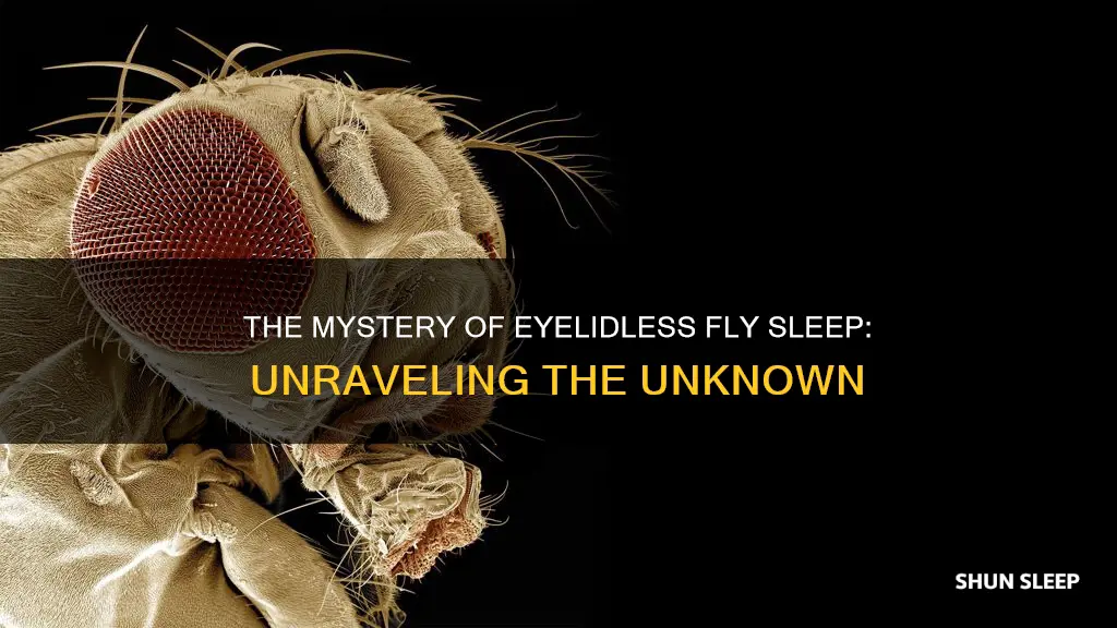 how do flies sleep without eyelids