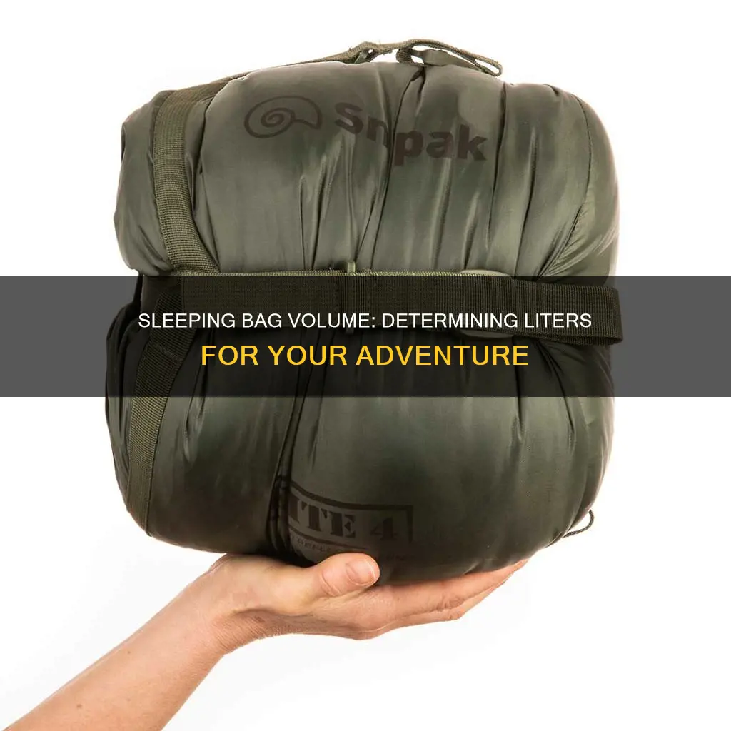 how do i determine how many liters my sleeping bag