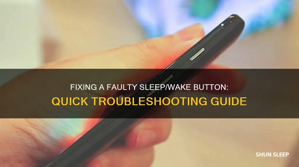 how do i fix sleep wake button that quit working