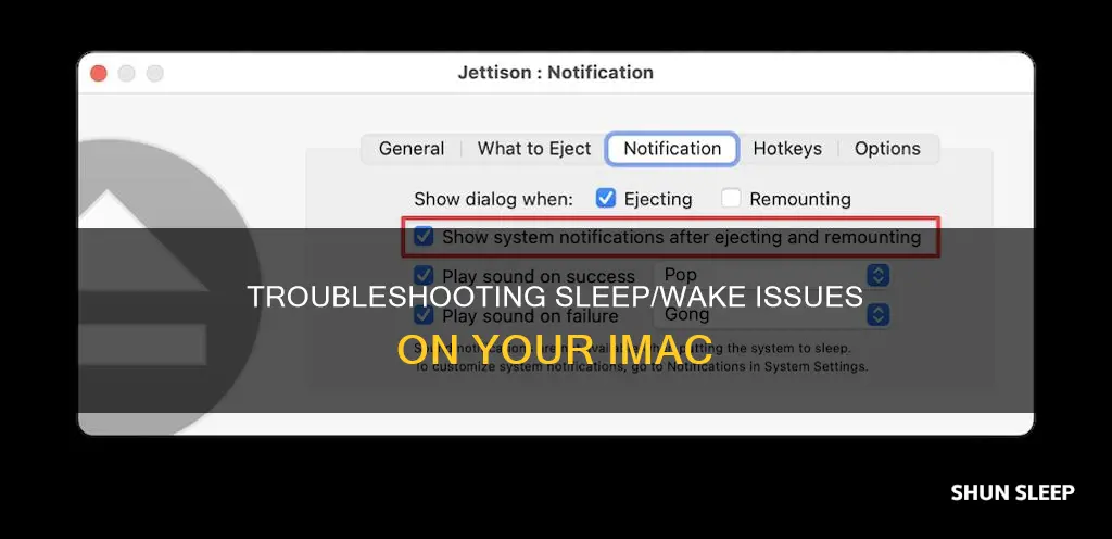 how do i fix sleep wake failure on my imac