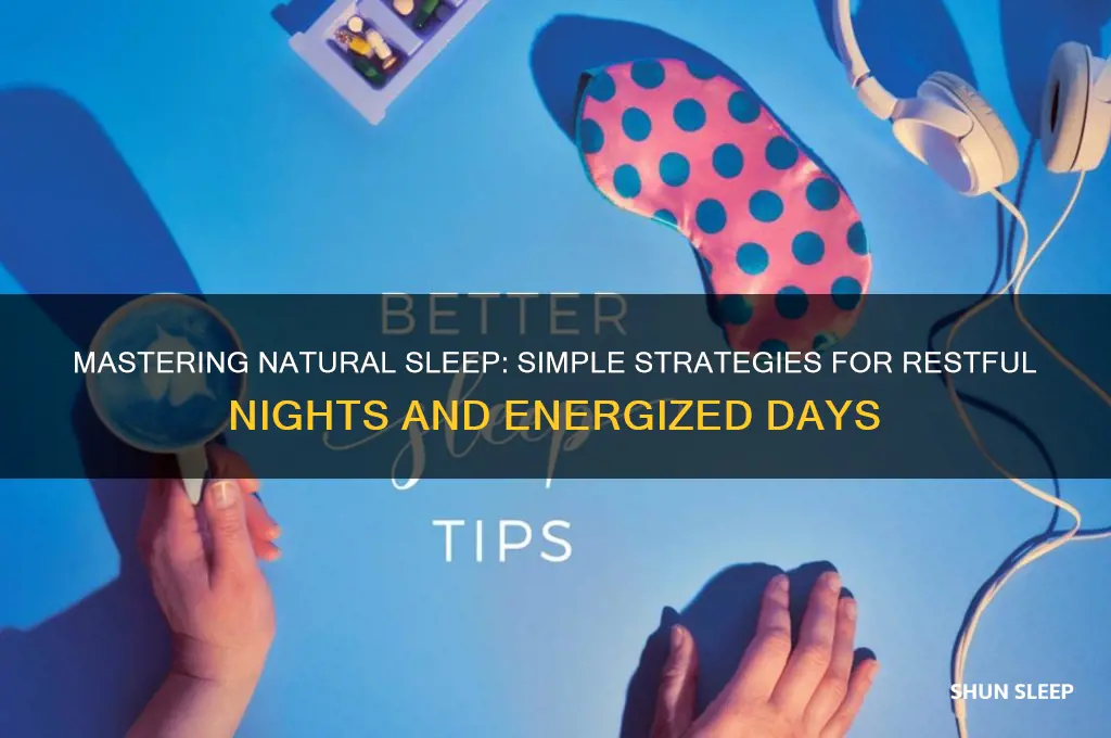 how do i get better natural sleep
