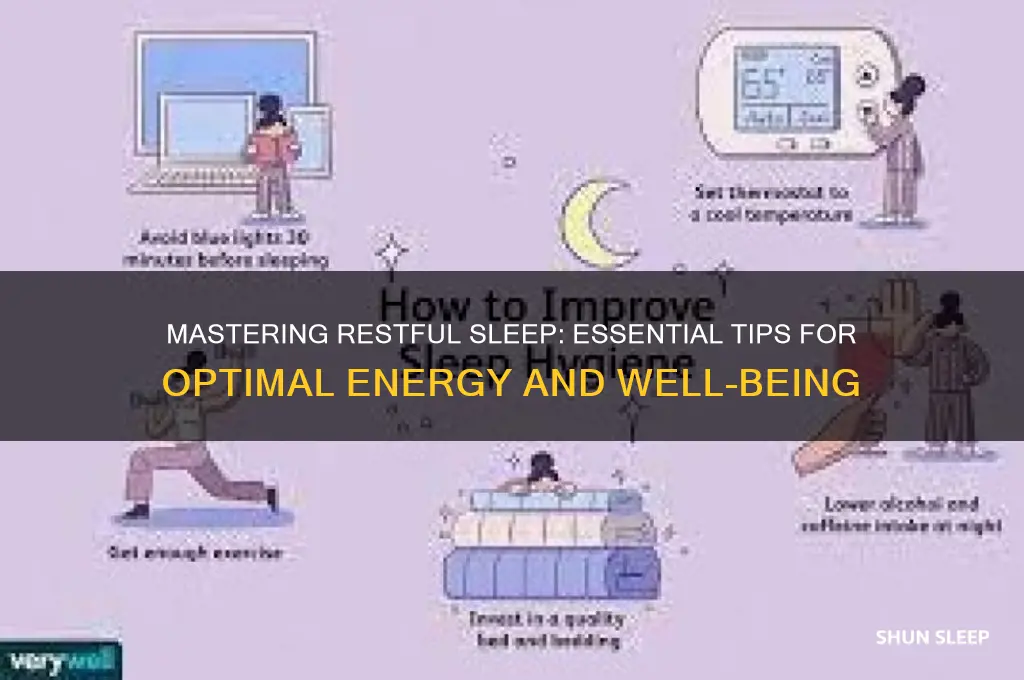 how do i get enough rest and sleep