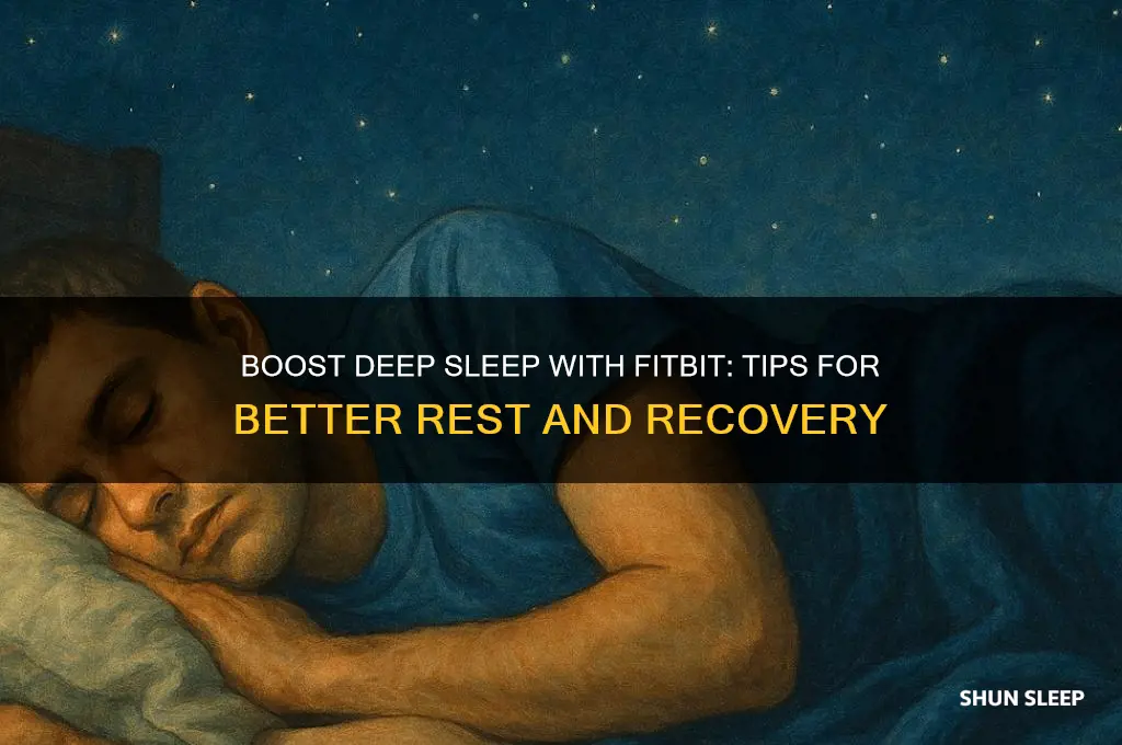 how do i get more deep sleep fitbit