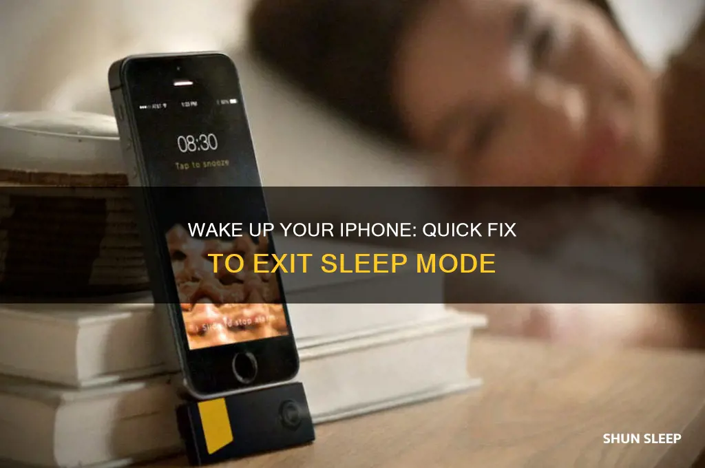 how do i get my iphone out of sleep mode
