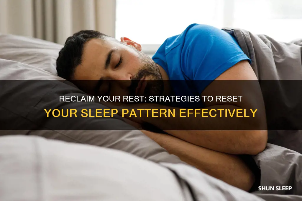 how do i get my sleep pattern back