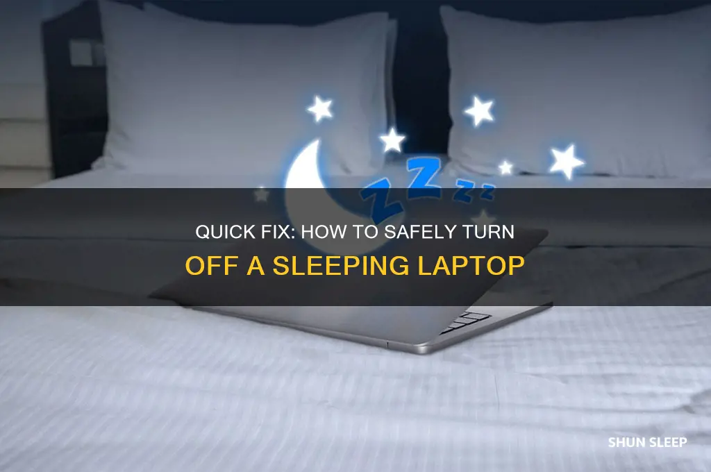 how do i get my sleeping laptop to turn off