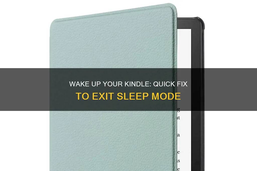 how do i get new kindle out of sleep mode