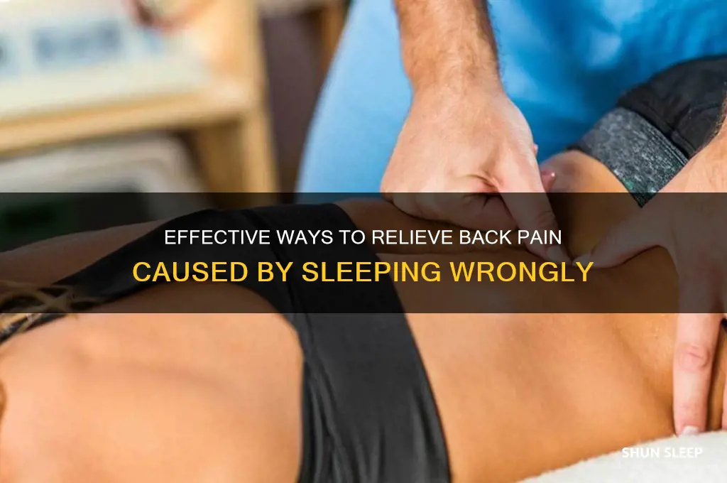 how do i get rid of back pain from sleeping