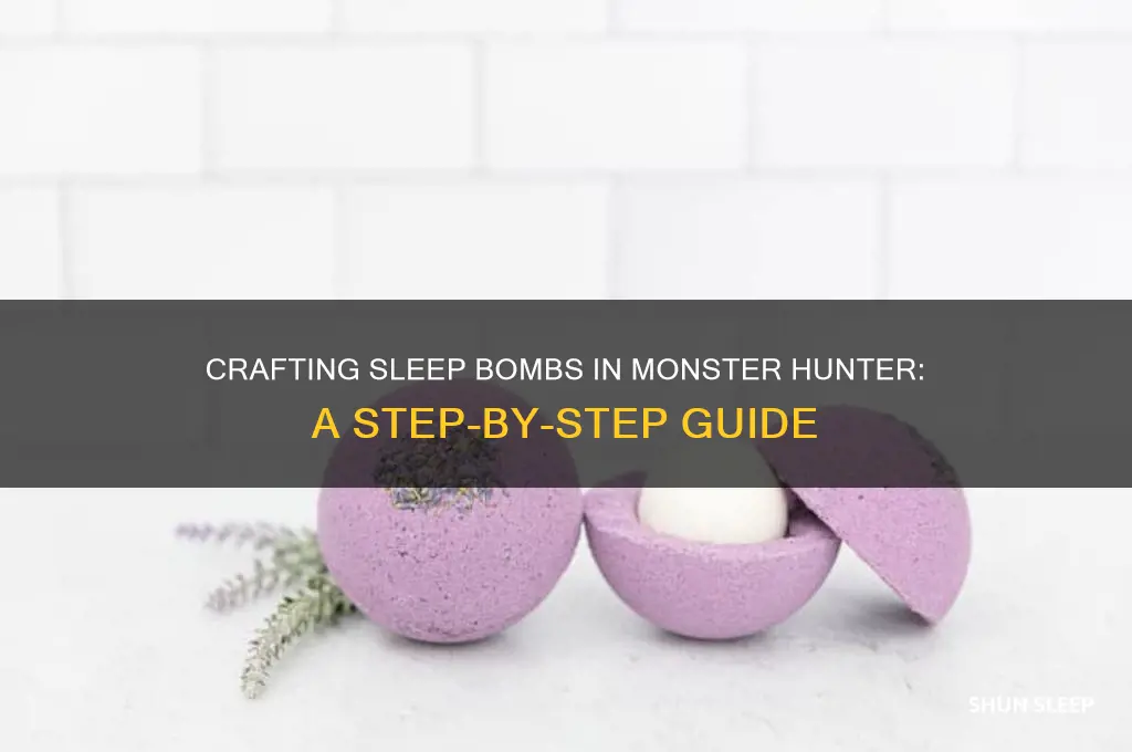 how do i get sleep bombs in monster hunter