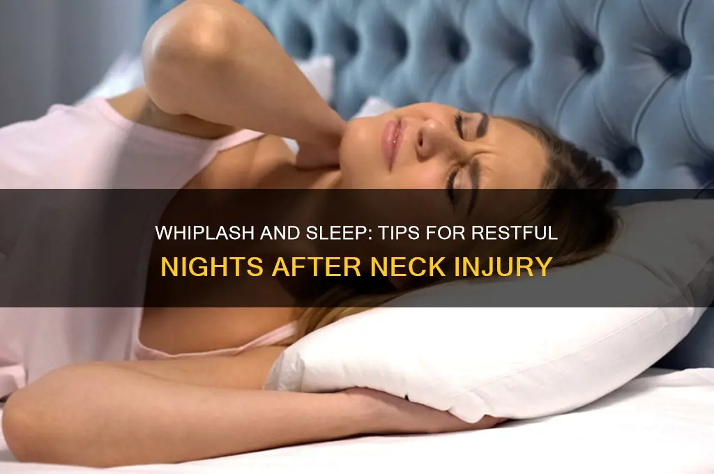 how do i get some sleep with whiplash