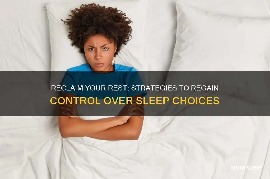 how do i get the sleep choice back