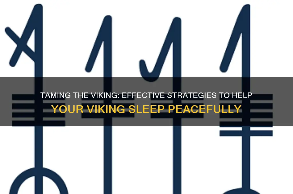 how do i get the viking to sleep