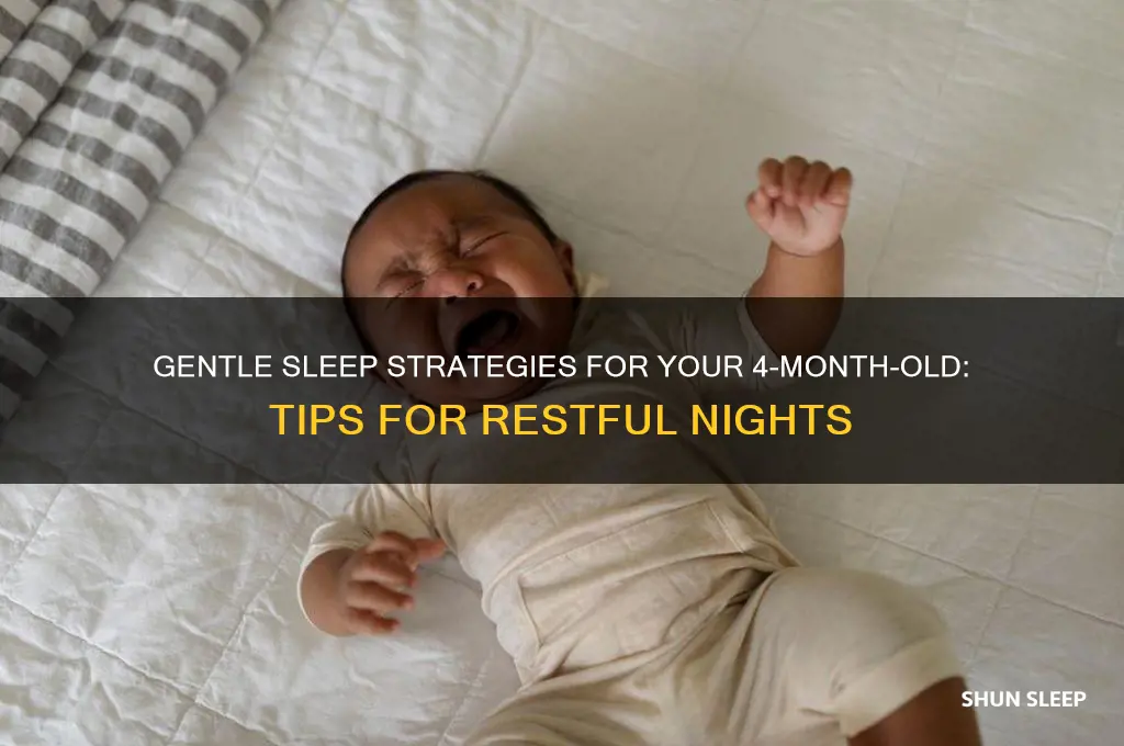 how do i help my 4 month old sleep