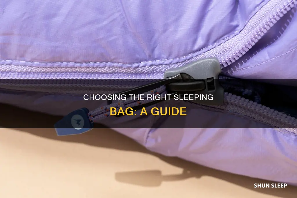how do i know what sleeping bag to buy