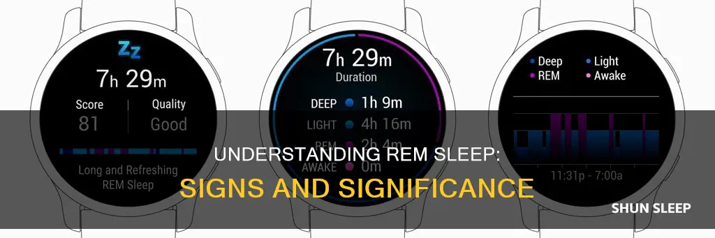 how do i know when my rem sleep is