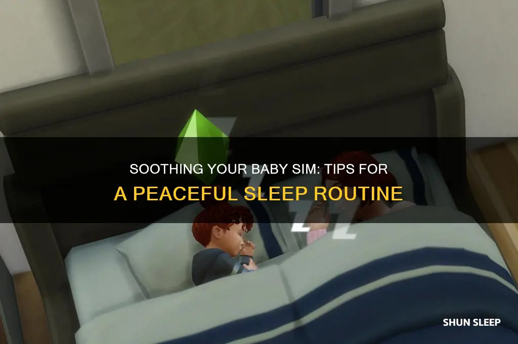 how do i put my baby sim to sleep