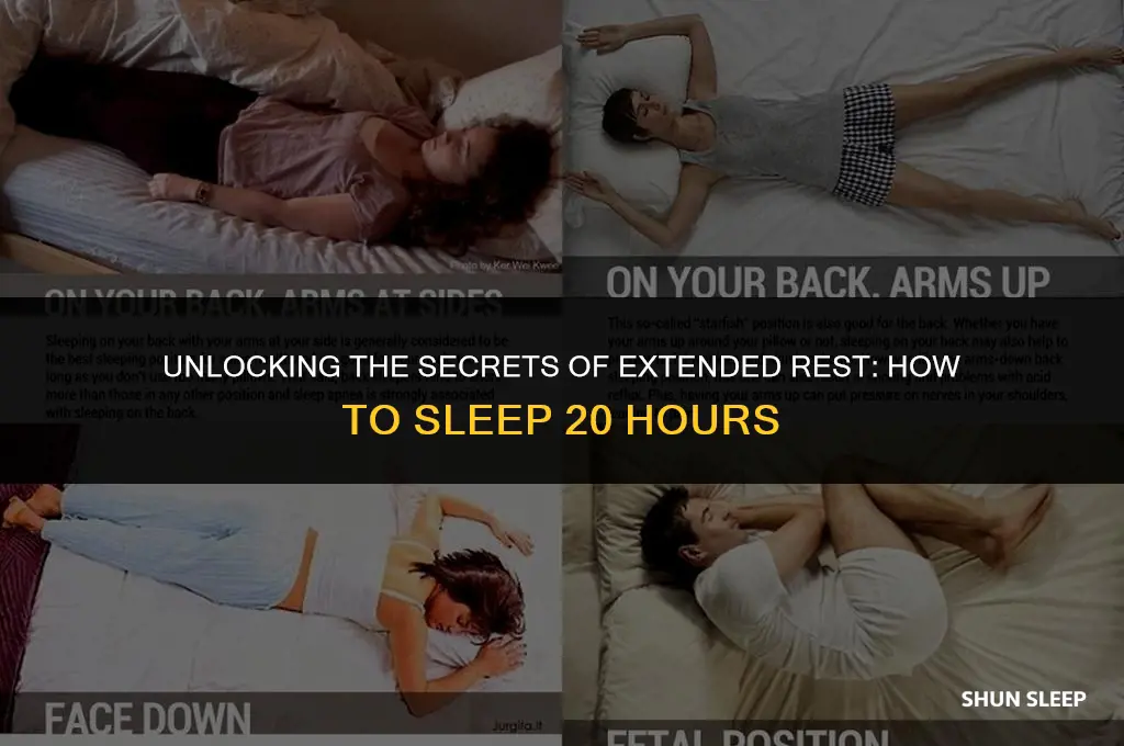 how do i sleep 20 hours