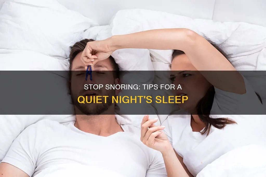 how do i sleep without snoring