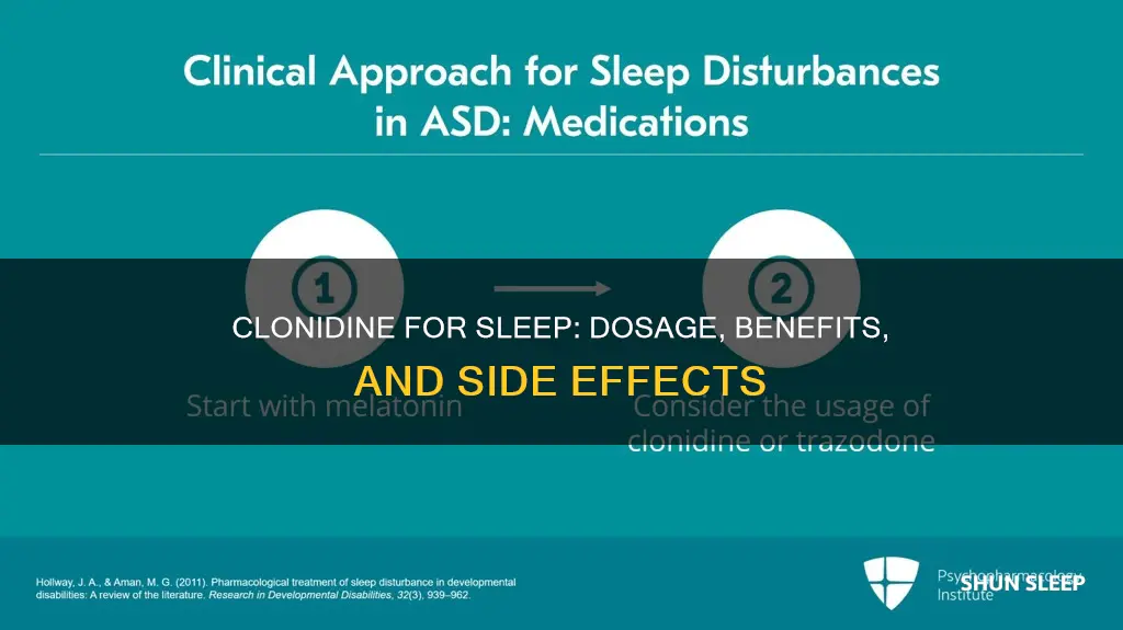 how do i use clonidine for sleep