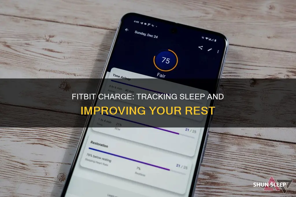 how do i use fitbit charge to track sleep