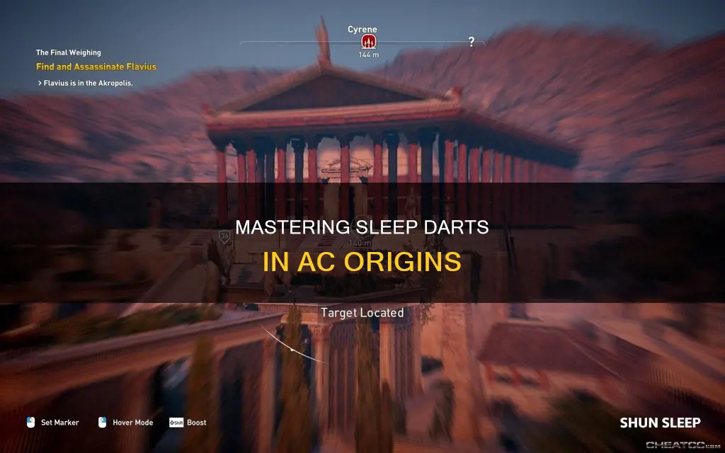how do i use sleep darts in ac origins