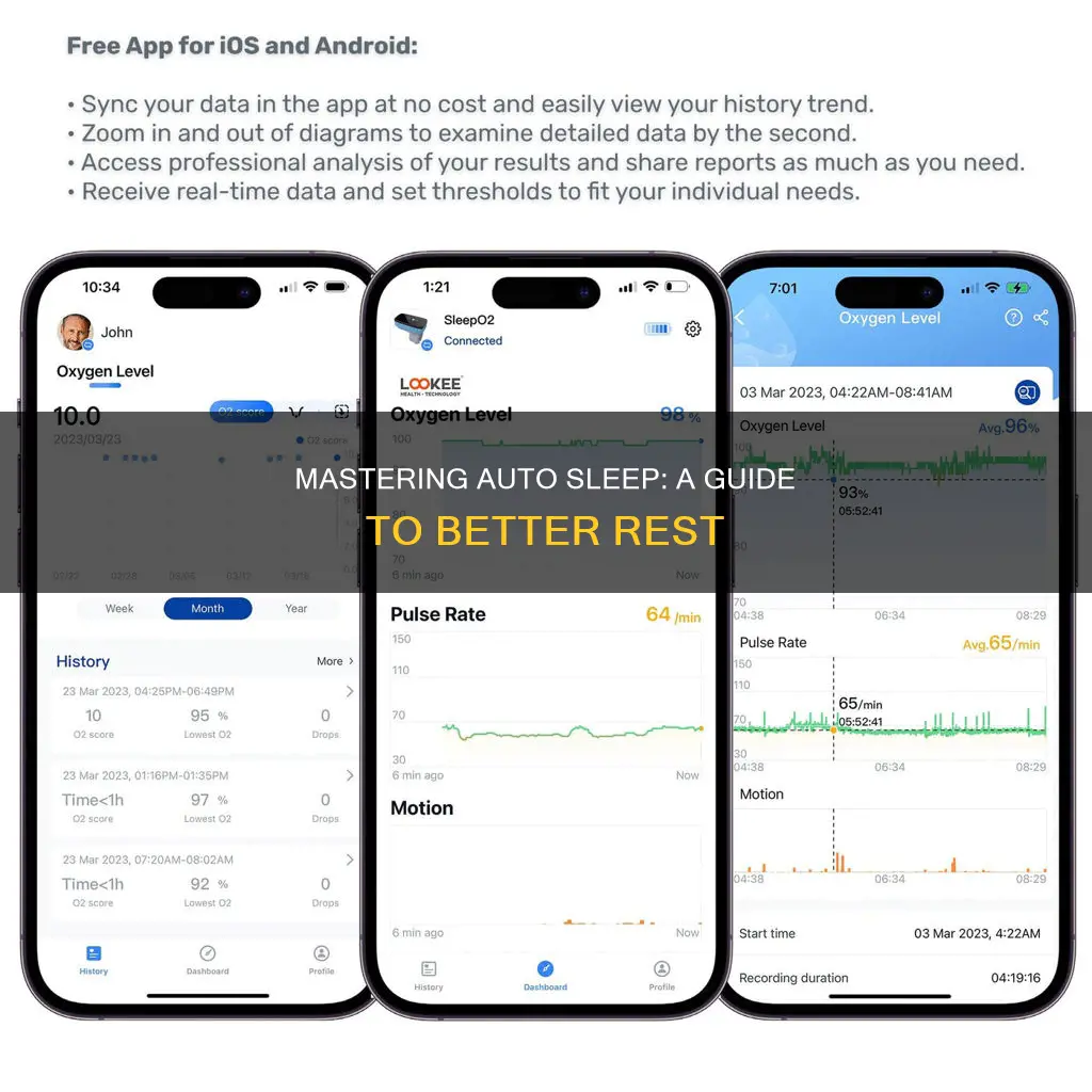 how do i use the auto sleep app