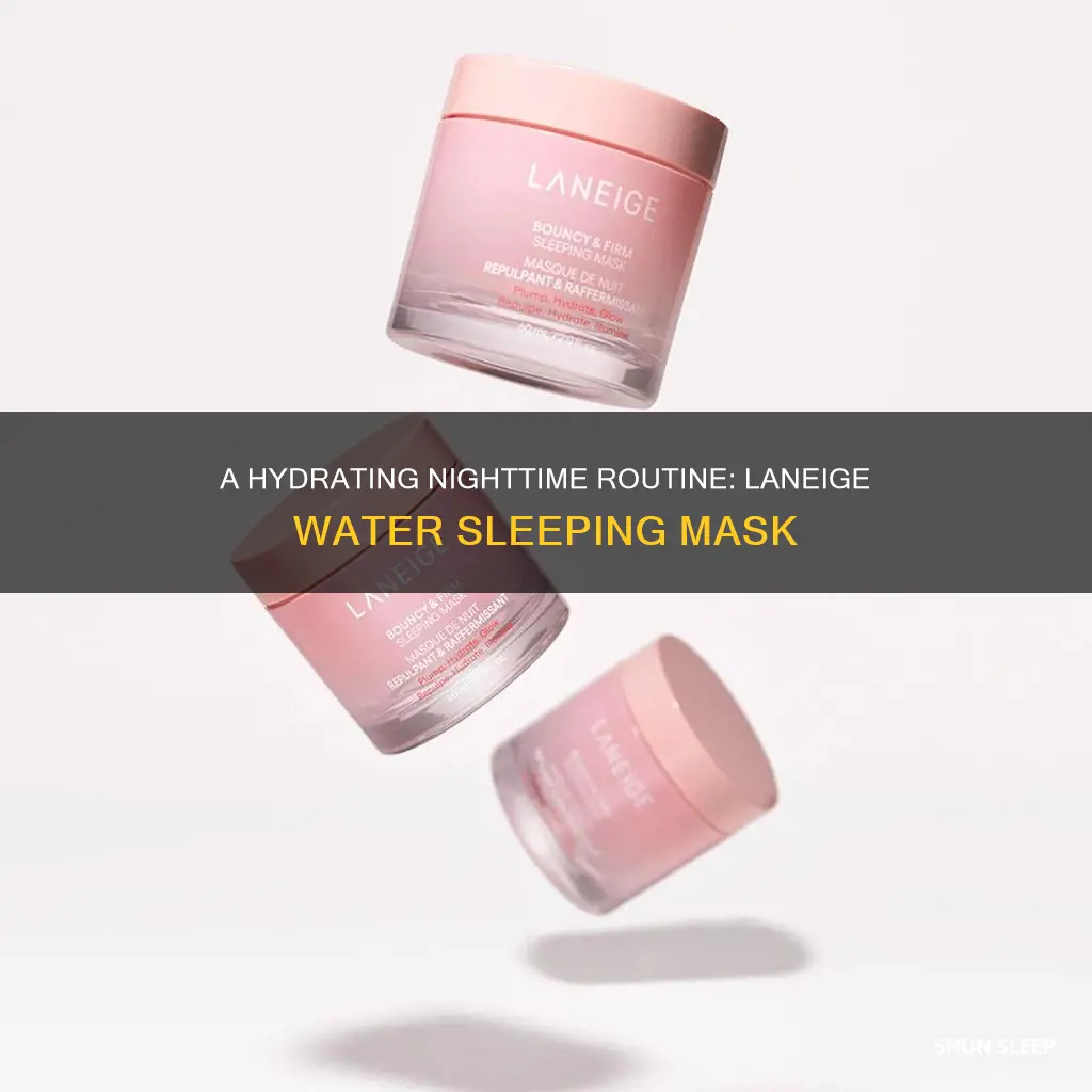 how do i use the laneige water sleeping mask