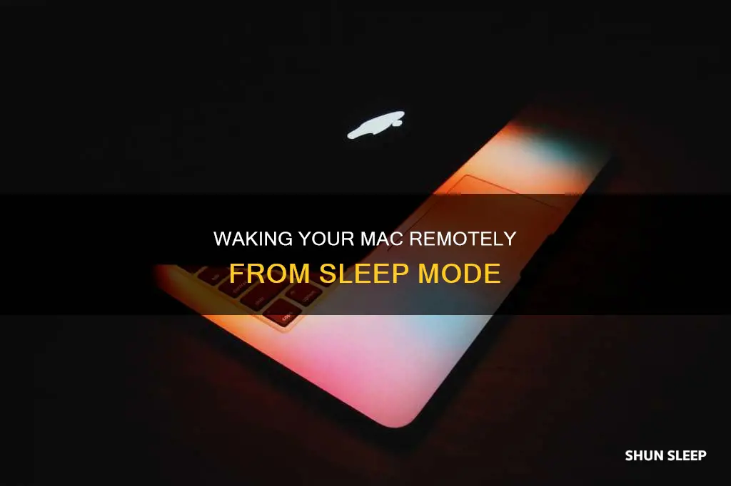 how do i wake my mac from sleep remotely
