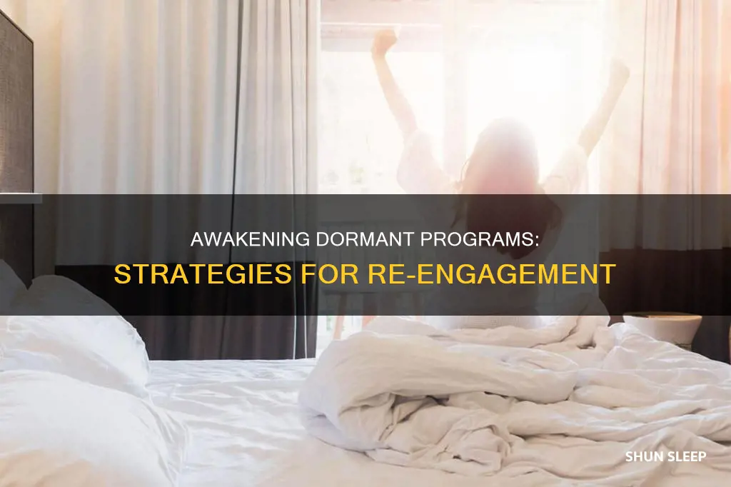 how do i wake sleeping programs