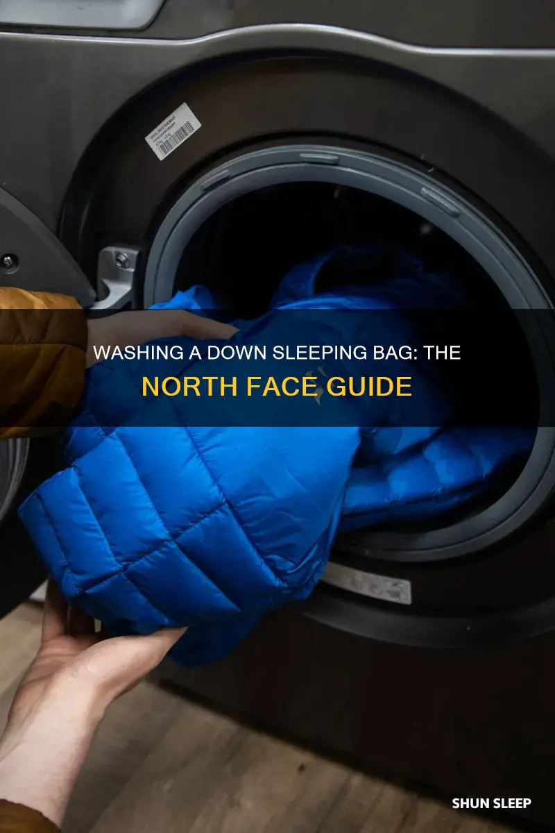 how do i wash a down sleeping bag north face